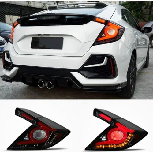 Car Styling Taillight Tail lights For Honda Civic Type R 10th hatchback 2020 2021 DRL+ Dynamic Turn Signal + Reverse + Brake LED