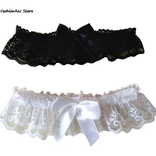 Bow Lace Wedding Garter Toss Garter Wedding Garter Belt Bridal Lingerie Garter Wedding Accessories White/Black