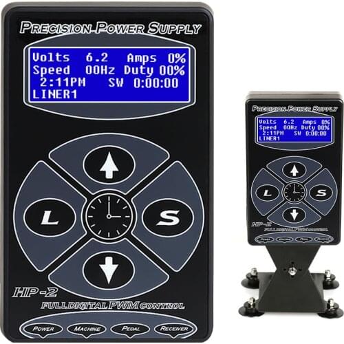 Hurricane HP-2 Tattoo Power Machine Supply Digital LCD Liner Shading Dual Mode Intelligent Bronc Timing FunctionTattoo Set