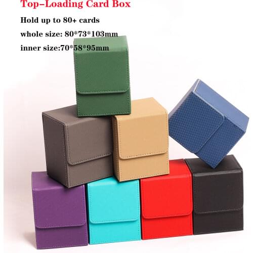80+Top-Loading Deck Cards Box Card Case Container Collection for CCG MTG TCG Magic Board Game Trading Cards Sleeve Holder Box