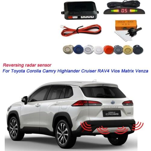 Reversing safety sensor For Toyota Corolla Camry Highlander Cruiser RAV4 Vios Matrix Venza parking reversing radar 4