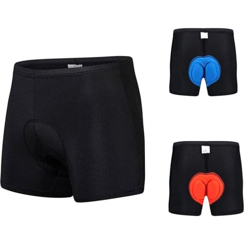 Cycling Underwear Thickened Silicone Cushion Sponge Shorts Bicycle Riding Briefs Shorts Mens Mountain Bike Sweat-absorbent