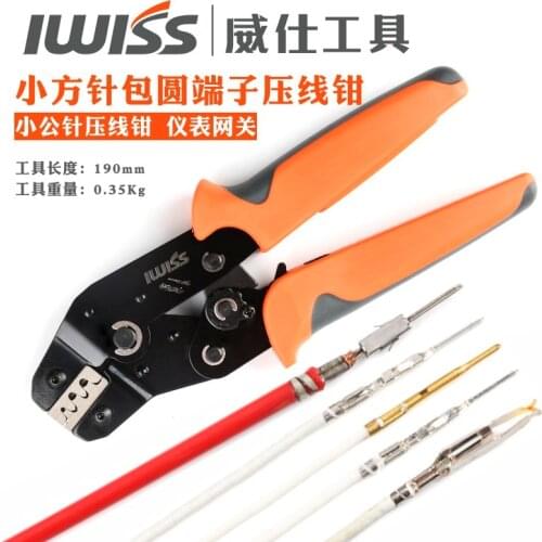 IWISS-herramienta de engarce de Terminal Dupont, SN-025 F, AWG 28-18 (0,1-1mm cuadrados) Para conectores de MINI-PV Molex KK 396