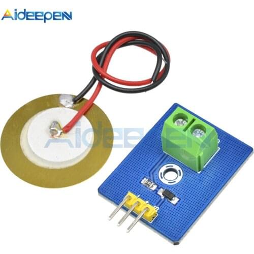 Ceramic Piezo Vibration Sensor Module Analog Output Electronic Components Supplies Sensors 3.3V/5V for Arduino UNO R3 DIY KIT