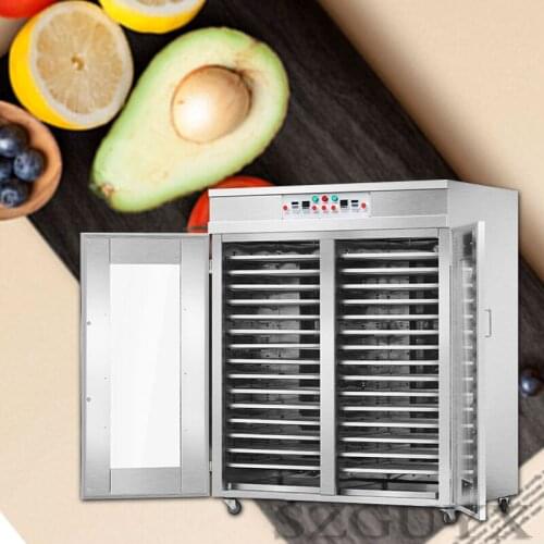30 floors Stainless steel multi-function double door food dryer Ventilation heating drying Bacon sausages and vegetables