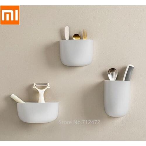Wall-mounted storage box Safety and environmental protection materials Small items storage for home kitchen bathroom