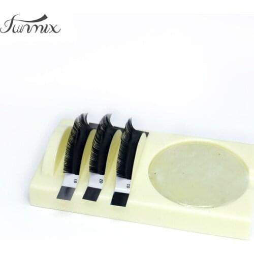 NEW Individual Eyelash Extension Pallet False Eyelashes Adhesive Glue Holder 2 in 1