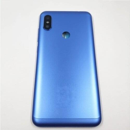 Original Metal Battery Door Back Cover Housing With Side Buttons For Xiaomi Redmi Note 6 Pro