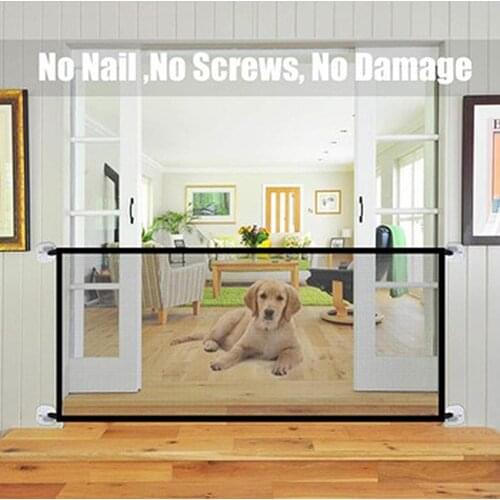 Pet Ingenious Gate Mesh Fence Isolated Outdoor Indoor Safety Network Portable Enclosure Dog Barrier Foldable Fence Accessories