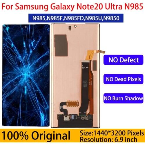 No Frame 6.4''ORIGINAL AMOLED NOTE9 LCD For SAMSUNG Galaxy Note 9 N960 N960F Display With Touch Screen Replcement With Defect