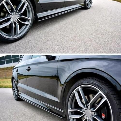 Suitable for Audi 14-20 A3 S3 Rs3 Modified Carbon Fiber Front Side Skirt Rear Lip Tail Light