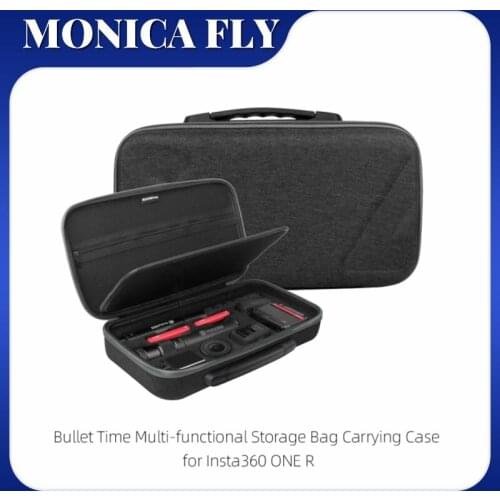 Portable Bag Storage Camera Lens Selfie Stick Battery Charger Diving Case Bullet Time Quakeproof Waterproof for Insta 360 One R