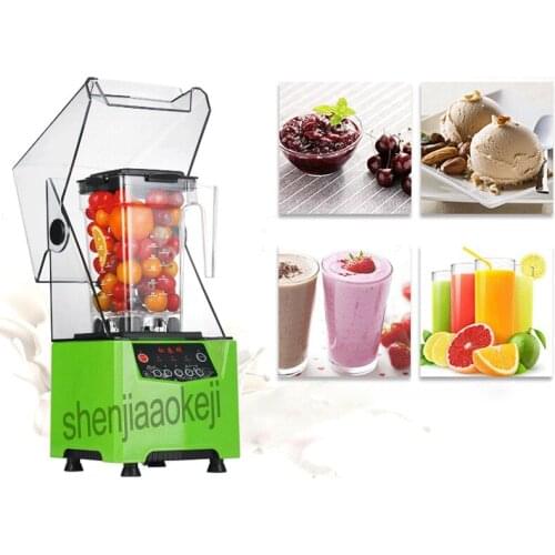 Commercial Fruit juicer Sound insulation Food Processor Smoothie Maker Milk-shaker Mute Juicing machine Food mixer 220v 800w 1pc