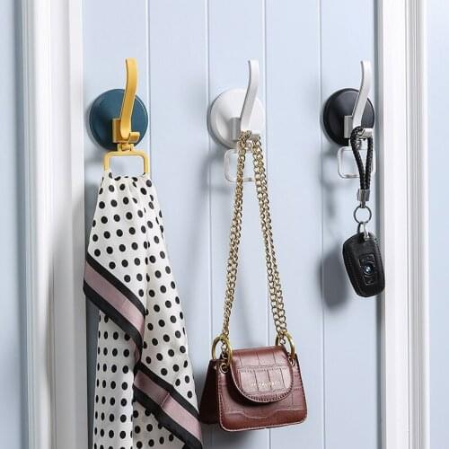 Simple Disc Wall Hook Cloth Coat Bag Hat Hanging Hooks Bathroom Kitchen Storage Racks Hardware Coat Hanger Finishing Hook