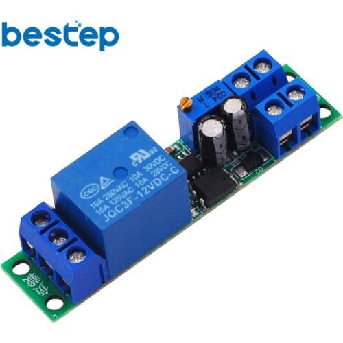 12V Time Delay Relay Module Car Start Delay Switch with Optocoupler Signal Trigger Time Adjustable
