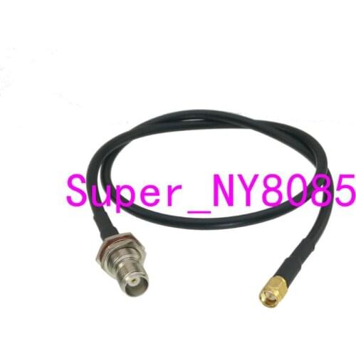 RG58 TNC Female Jack Bulkhead to SMA Male Plug Straight RF Jumper pigtail Cable 4inch~20M