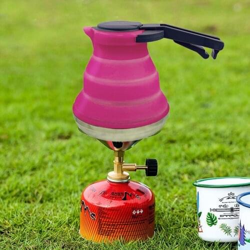 Collapsible Camping Kettle for Hiking, Travel & Outdoors,Folds to a compact size 51 Ounce Capacity