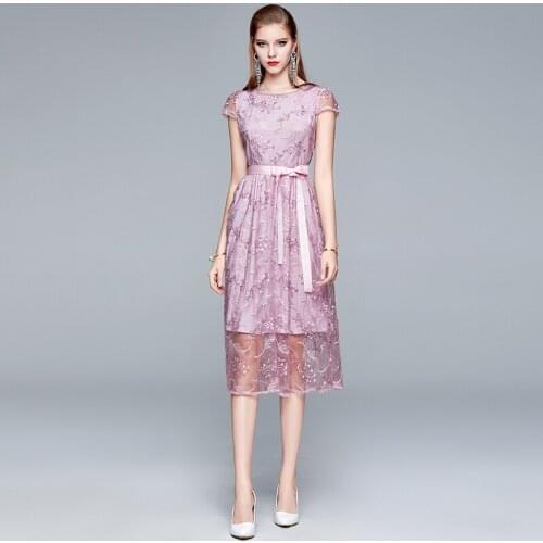 SKNG Pink Summer Dresses