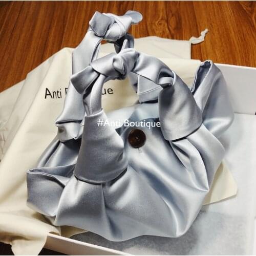 Cloud-wrapped silk cloth Soft Leather bags for women Ladys Single Shoulder Slant Dumpling Bags Handbag Day Clutches bags girls