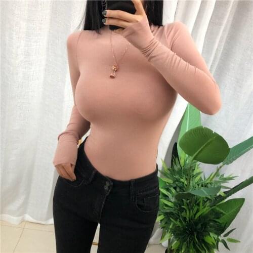 Thin Summer Top Sexy T Shirt Women 2021 Elasticity T-Shirt Korean Style Woman Clothes Slim Tshirt Female Casual Long Sleeve Tops
