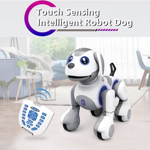 Infrare Ray Touch Sensing Intelligent Programming Robot Dog Voice Control Interaction Patrol Mode Multi Bionic Action Kid RC Toy