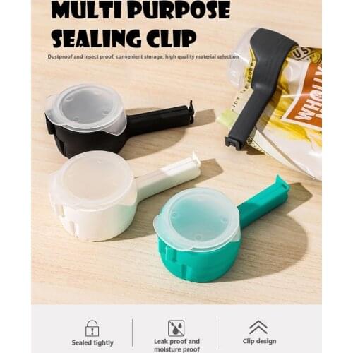 Moisture proof discharge nozzle, snack bag multifunctional sealing clip, used for food preservation and sealing