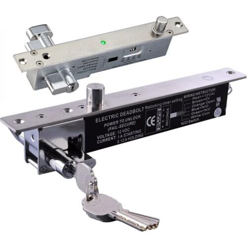 6 wires Electric Lock Magnetic Output with Time delay DC12V Mortise Door Lock Fail Safe fail Secure Bolt Mortise Door Lock NC/NO