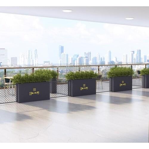 Iron outdoor flower bed sales department gardening planter isolation fence balcony flower stand restaurant floor partition flowe