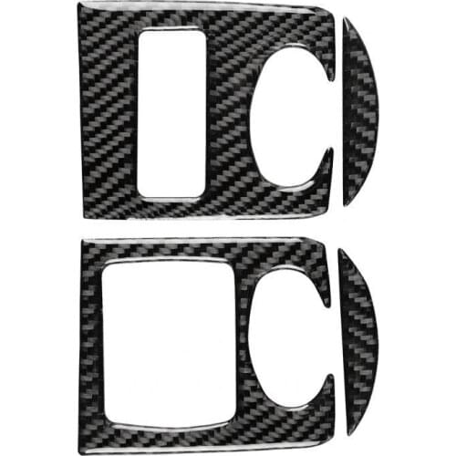 4Pcs Carbon Fiber Window Lifter Panel Cover Stickers Left-hand Drive for Audi TT 8n 8J MK123 TTRS 08-14 Interior Mouldings