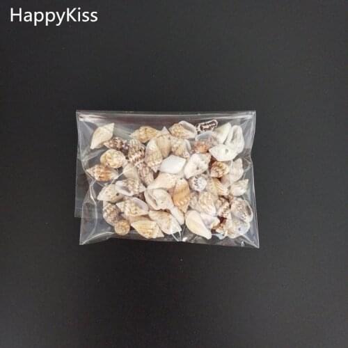 HappyKiss 50pcs 10-13mm Natural Spiral shell Scrapbook Craft one hole seashell for glass bottle home decoration DIYs sea conch
