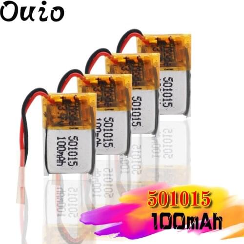 501015 100mAh 3.7V Lithium Polymer Rechargeable Battery 501015 For Bluetooth earphone Sound driving recorder mouse Toys MP3 MP4