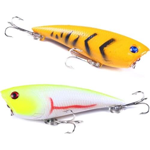 HENGJIA 1PC 7cm/7.7g popper top water float fishing lures wobbler isca artificial hard bait pesca fishing tackle