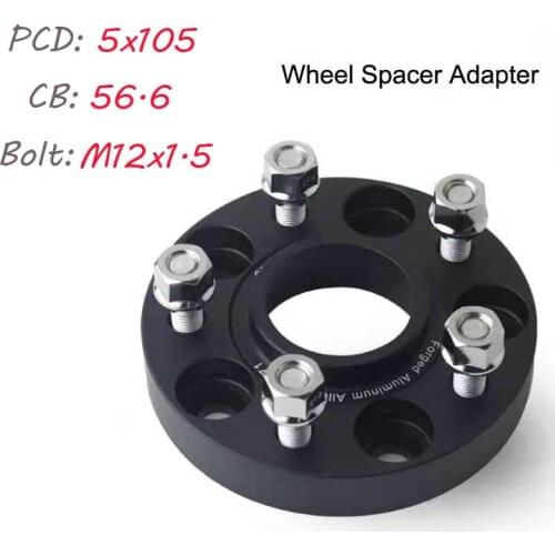 Wheel Spacers 5x105 Hubcentric 56.6mm Car Aluminum Wheel Spacer Adapter Flange For Chevrolet Trax Cruze Cavalier Separadores