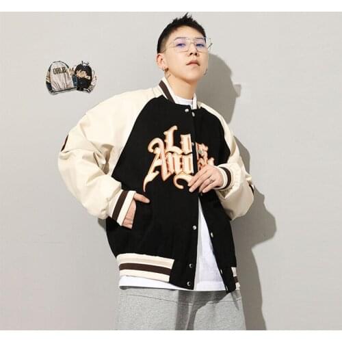 2021 New Spring&Autumn Embroidery Baseball Jacket Womens Coat Mens Couple Bomber Unisex Boyfriend Style Varsity Hiphop Street