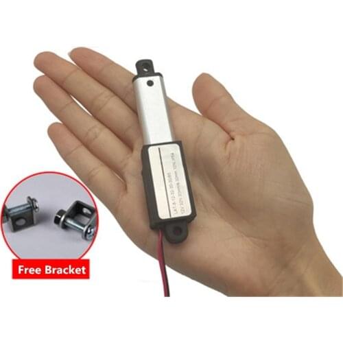 15mm/s 60N 30N Linear Actuator Electric 12 V Volt Mini Gear Motor Stroke 30mm 50mm Lineal actuador DC 12V with Mount Bracket