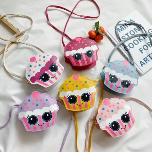 Cute Girls Mini Purses and Handbags 2021 Cartoon Cake Little Girl Messenger Bag Lolita Baby Clutch Purse Gift
