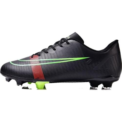 Men Long Spike Soccer Shoes Ultralight Non-Slip AG/TF Football Boots Teens Outdoor Training Ankle Cleats Sneakers Kids Chuteiras