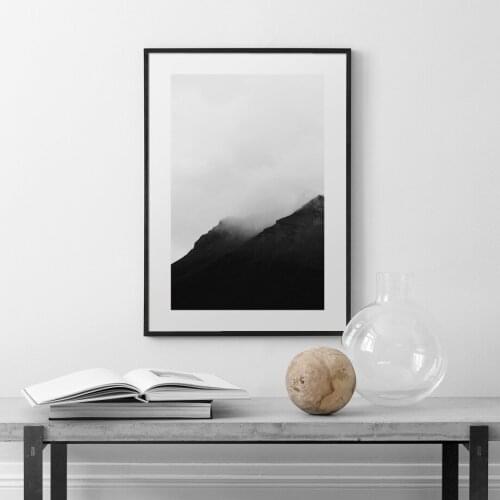 Nordic Landscape Poster Photography Paper Painting Black White Wall Art Pictures For Living Room Modern Home Decorative Prints