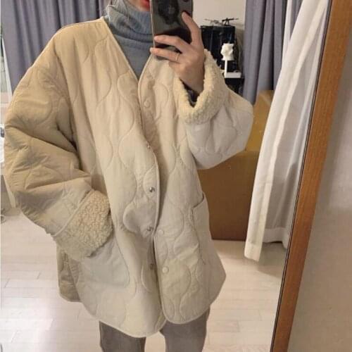 New 2020 Autumn Winter Women Jackets Quilted Puffer Vintage High-Quality Warm Wild Womenswear Oversize Coat CL620