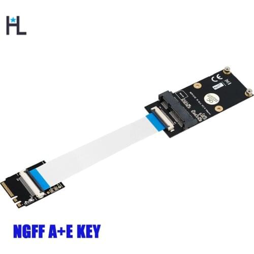 M.2 (NGFF) key A/E/A+E to Mini PCI-Express WIFI card Adapter with 10cm/20cm/30cm FFC Cable