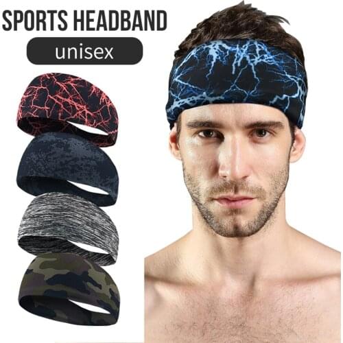 Yoga Sport Sweat Headband Absorbent Cycling yoga equipment Men Sweatband For Men and Women Hair Bands Head Sweat Bands Sports 8