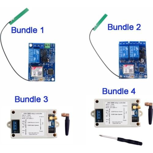 1 Channel / 2 Channel Relay Module SMS GSM Remote Control Switch SIM800C STM32F103CBT6 for Greenhouse Oxygen Pump FZ3024/FZ3064