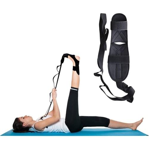 Leg Stretcher Strap Ankle Brace Support Training Stretching Belt Stroke Hemiplegia Rehabilitation Correction Braces Yoga Belt