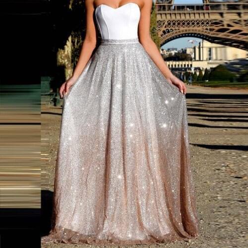 Sexy Sleeveless Backless Graduation Dresses with Sequins Lady Fashion Strapless Patchwork Prom Party Vestido Evening Robe 2021
