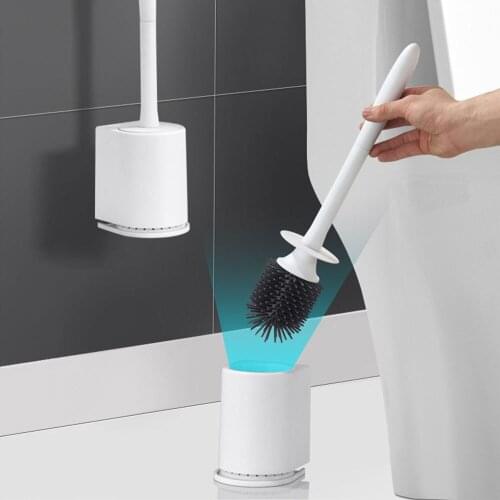 No Dead Angle Long Handle Toilet Brush Set Wall Hanging Cleaning Well Brush Bathroom Toilet Brush