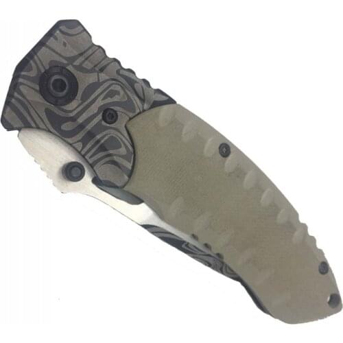 Folding Knife Blade Titanium Handle Tactical Knives Camping Hunting Ball Bearing Tactics Survival Knife EDC Tools