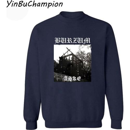 Men Burzum Tracksuit Pullover Burzum Aske Sweatshirt Streetwear Hoodies Harajuku Hooded Mantle Tops Hip Hop Clothes