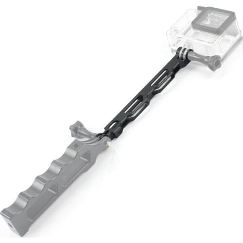 Aluminium Alloy Selfie Extension Arm Rod Helmet Extender Pole Mount for Gopro hero 3+ 4 5 6 7 XiaoYi 4K SJCAM Action Camera