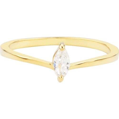 UFOORO women ring Finger Beautiful Jewelry Sweet shiny Creative horse eye shape zircon wedding Rings For girl gift dropshpping