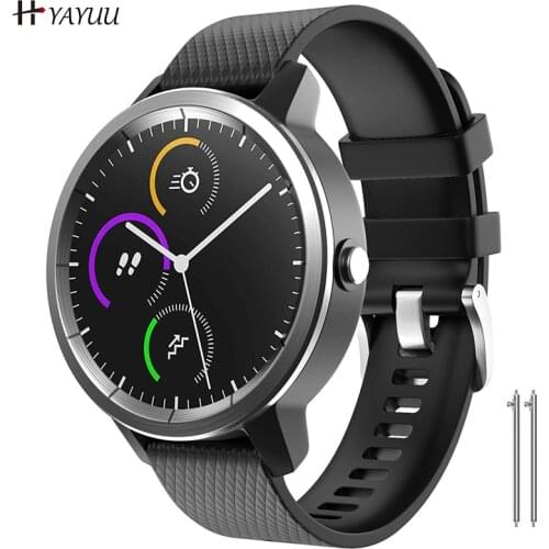 YAYUU Vivoactive 3 Watch Band 20mm Quick Release Soft Silicone Replacement Fitness Strap for Garmin Vivoactive 3/Forerunner 645